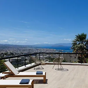 Villa View - Heated Pool & Gym - Majestic Views - 5 Min Drive From Center, Chania (Crete)